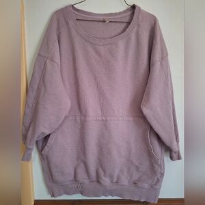 Free People Movement Bounce Pass Lavender Sweatshirt